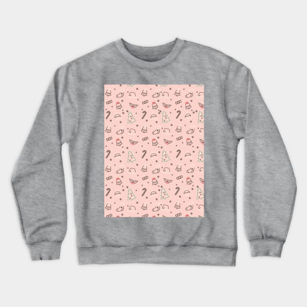 Christmas Elements - Pink Crewneck Sweatshirt by Scala Ad Astra Forum